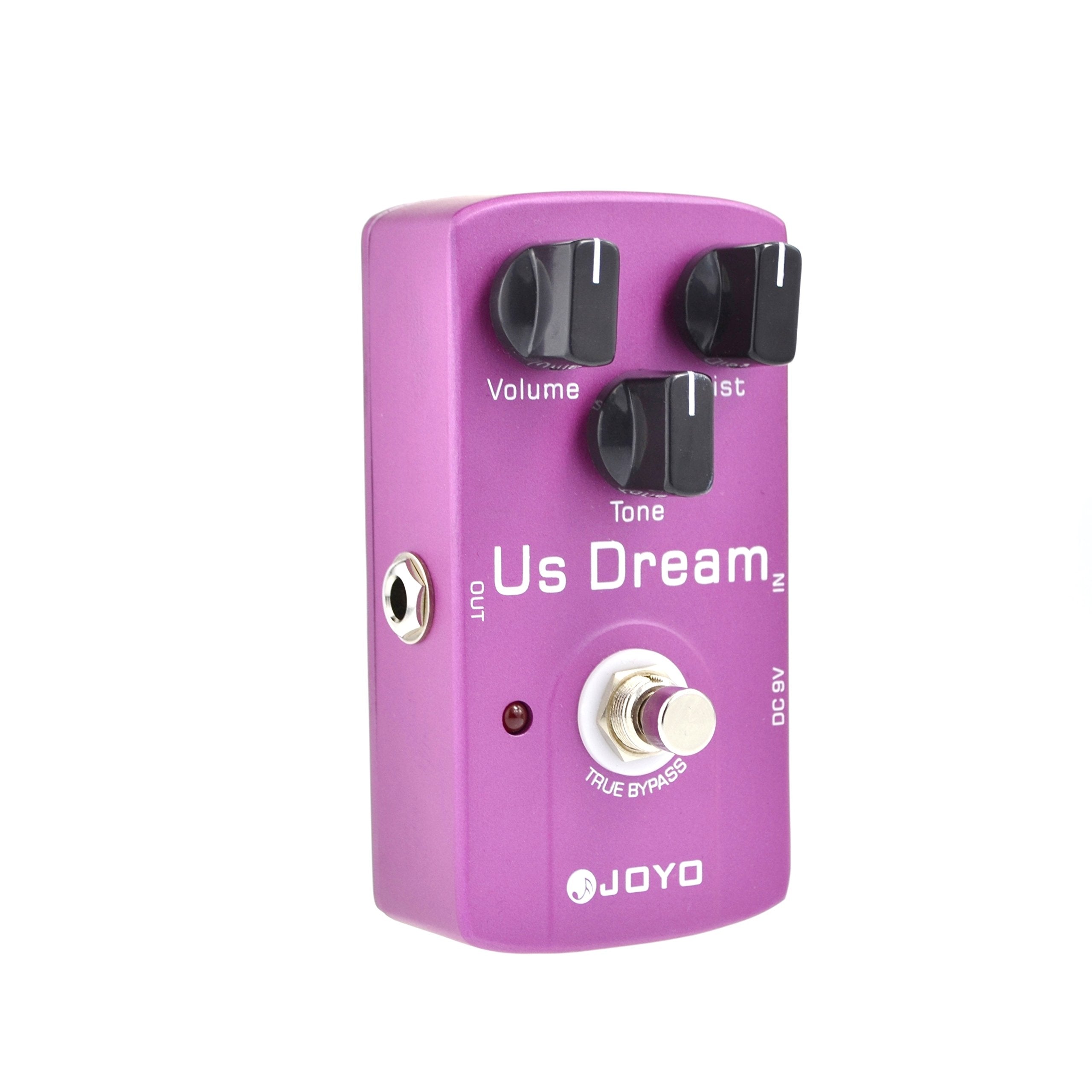 JOYO JF-34 US Dream Distortion Guitar Effect Pedal - True Bypass, DC 9V and Battery Supported